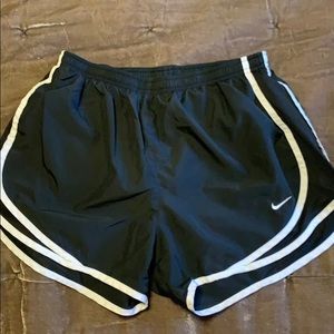 Black Nike athletic shorts